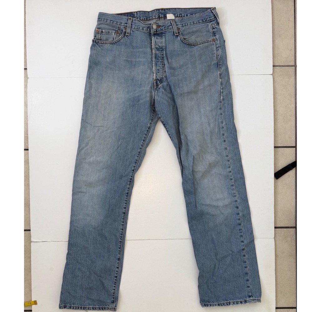 Vintage Levis 501 xx Jeans 36x34 Y2K 04 Straight Leg Button Fly Denim